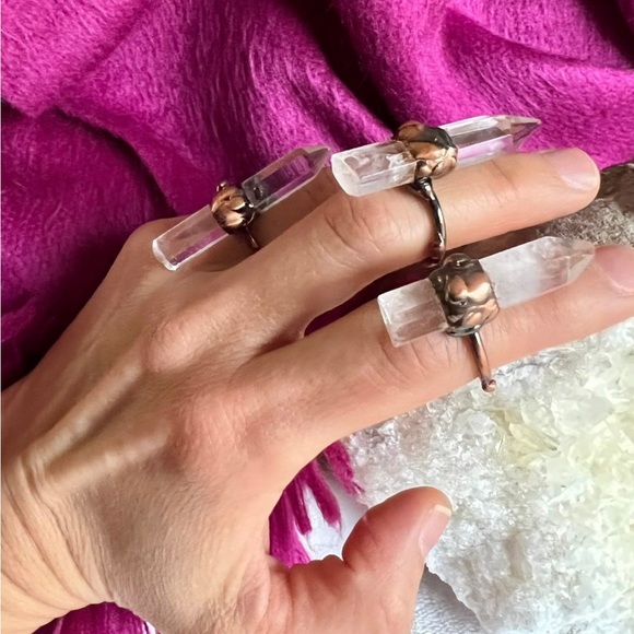 Single Point Quartz Power ⚡️ Ring. Adjustable - Picture 6 of 8